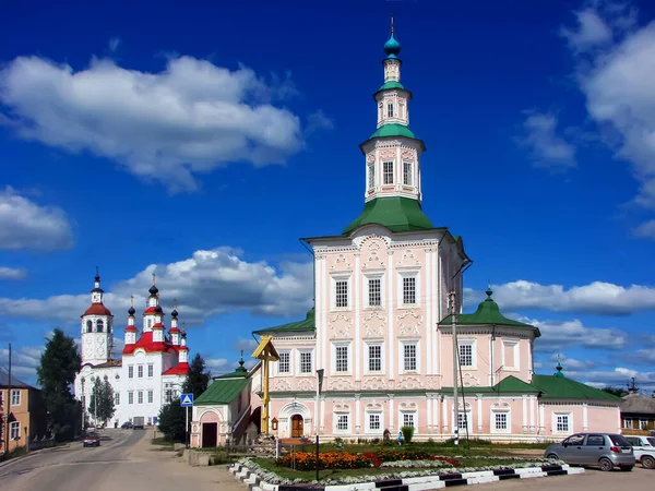 Kostely Pánova Vstupu Jeruzaléma Narození Krista Leninově Ulici Totma Oblast — Stock fotografie