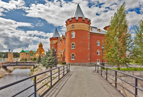 Bygga Castle Sanatorium Obukhovskiy Sverdlovsk Regionen Ryssland — Stockfoto