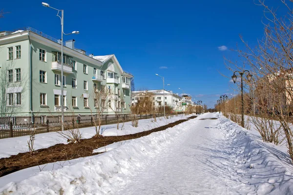 Avenida Reconstruída Avenida Dzerzhinsky Nizhny Tagil Região Sverdlovsk Rússia — Fotografia de Stock