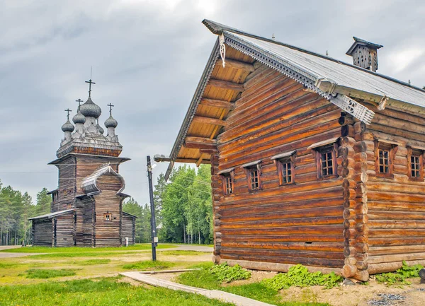 State Museum Wooden Architecture Folk Art Northern Regions Russia Malye — 스톡 사진