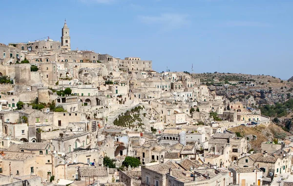 Matera Una Antigua Ciudad Casas Cueva Basilicata Italia —  Fotos de Stock