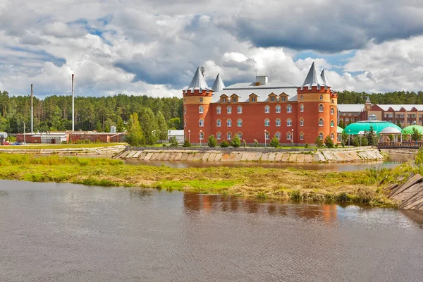 Bygga Castle Sanatorium Obukhovskiy Sverdlovsk Regionen Ryssland — Stockfoto