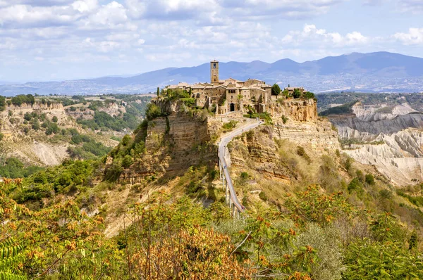 Civita Bagnoregio Een Middeleeuwse Kasteelstad Italië — Stockfoto