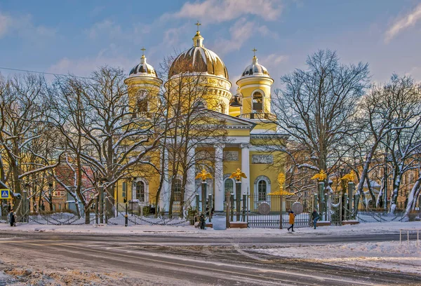 Кафедральний Собор Преображення Петерсбург Russia Date Shooting Janjanuary 2019 — стокове фото