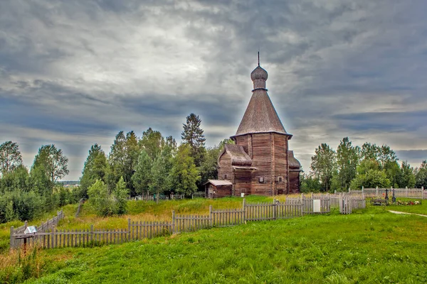 Georgskirche Staatliches Museum Für Holzarchitektur Und Volkskunst Der Nördlichen Regionen — Stockfoto