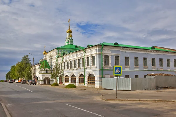 Церковь Имя Святых Зосимы Савватия Германа Соловецкого Состав Соловецкого Монастыря — стоковое фото