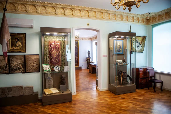 Αίθουσα Του Πολέμου Του Καυκάσου Ιμάμης Σαμίλ Εθνικό Μουσείο Της — Φωτογραφία Αρχείου