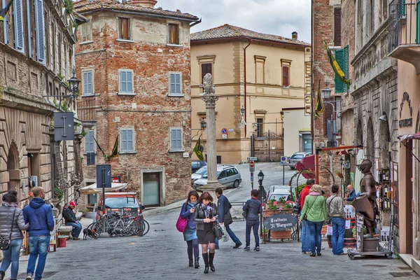 Старе Місто Монтепульчано Італія Дата Зйомок Травня 2014 — стокове фото