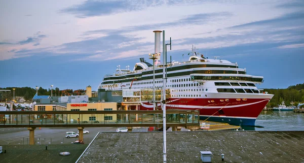 Stockholm Suécia Setembro 2018 Foto Viking Line Porto Frihamnen — Fotografia de Stock