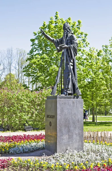 Tsarskoye Selo Rusland Mei 2019 Foto Van Monument Voor Grote — Stockfoto