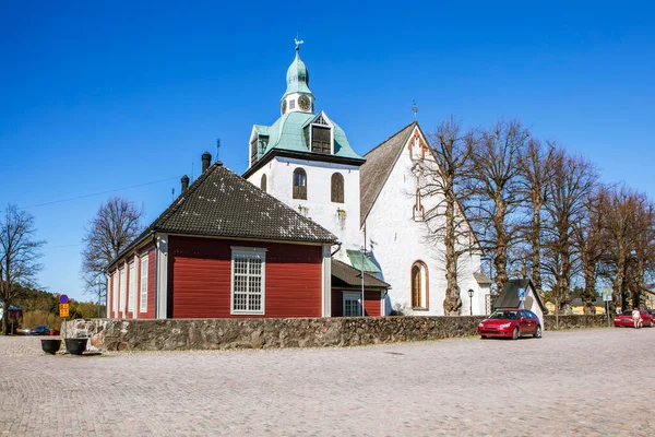 Μικρή Εκκλησία Και Καθεδρικός Ναός Της Παναγίας Πορβουό Φινλανδία Ημερομηνία — Φωτογραφία Αρχείου