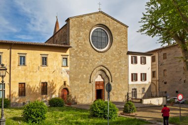 Sansepolcro. Eski kentin mimarisi. İtalya. Çekim tarihi 5 Mayıs 2014