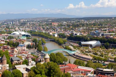 Tiflis 'in Panorama' sı. Georgia.Çekim tarihi 1 Mayıs 2017