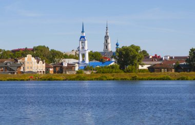 Kineshma 'nın tarihi merkezi. Ivanovo bölgesi. Rusya