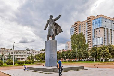 KIROVSK, RUSSIA - 13 Eylül 2015: SSCB 'nin Son Lenin' inin Fotoğrafı.