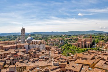 Tepeli çatılar ve hindi manzaralı Ankara binaları
