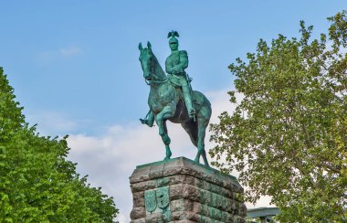 Kayzer Wilhelm II 'nin Binicilik Anıtı. Koln. Almanya (2018)