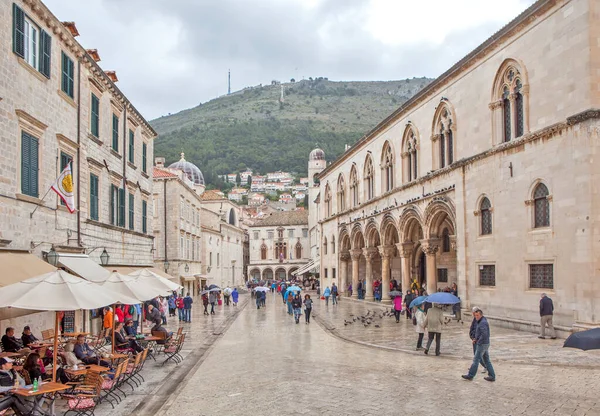 Dubrovnik Croatia May 2019 Photo Princely Palace Main Street Stradun — 스톡 사진