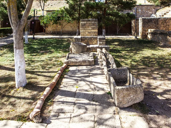 Resterande Fragment Vattenledningssystemet Naryn Kala Fästning Förtjänstfull Republiken Dagestan Ryssland — Stockfoto