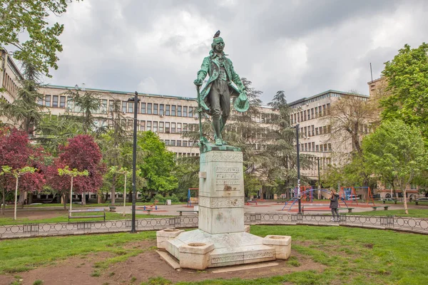 Belgrade Serbia May 2019 Photo Monument Dositej Obradovic — Stock Photo, Image