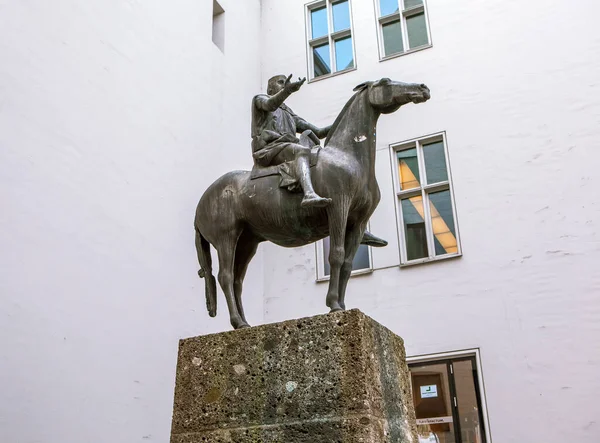 Monumento Luís Baviera Munique Alemanha Data Filmar Setembro 2018 — Fotografia de Stock