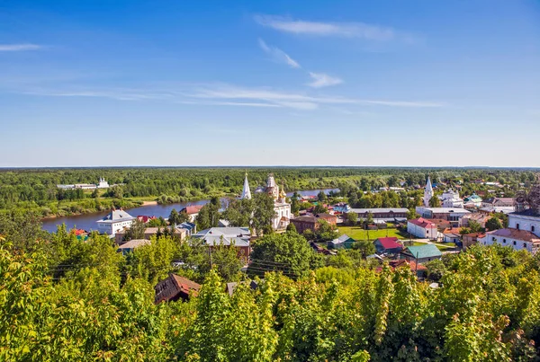 Panorama Der Sehenswürdigkeiten Des Historischen Zentrums Gorochowez Wladimir Gebiet Russland — Stockfoto