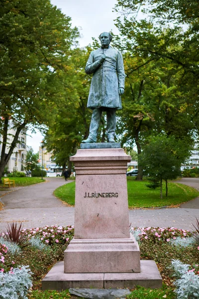 Denkmal Für Runeberg Porwoo Finnland Drehtermin September 2018 — Stockfoto