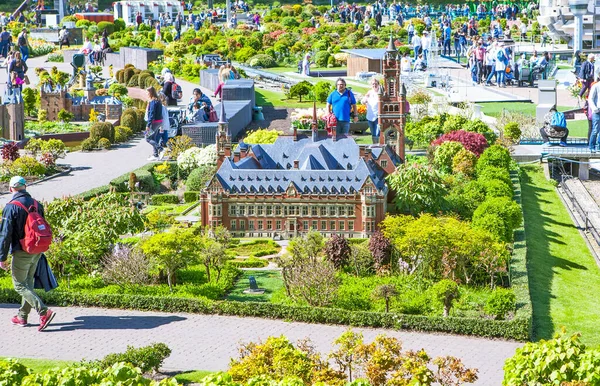 Holanda Miniatura Parque Escena Luz Del Sol Haya Países Bajos — Foto de Stock