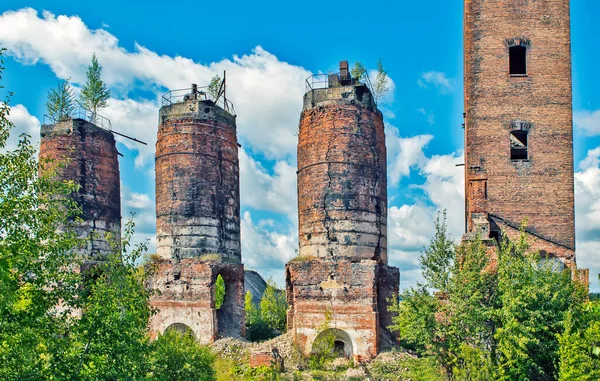 Ancienne Usine Chaux Abandonnée Izvara Région Leningrad Russie — Photo