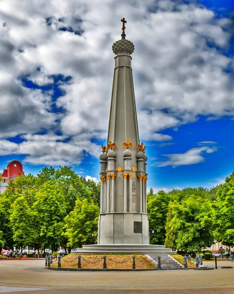 1812 Savaşının Kahramanlarının Anıtı Şapeli Polotsk Beyaz Rusya Çekim Tarihi — Stok fotoğraf
