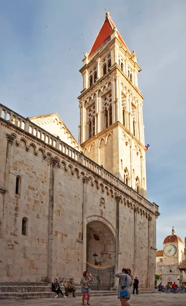 Trogir Croatia Μαΐου 2019 Φωτογραφία Από Καμπαναριό Xvi Αιώνας Του — Φωτογραφία Αρχείου