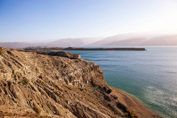 View Observation Deck Chirkei Reservoir Dagestan Russia Date Shooting October — Stock Photo, Image