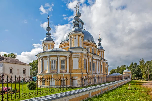 Cathédrale Résurrection Christ Nicolas Merveilleux Village Ustye Région Ust Kuba — Photo