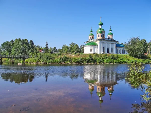 Kościół Smoleńskiej Ikony Matki Bożej Mariam Island Olonety Karelia Rosja — Zdjęcie stockowe
