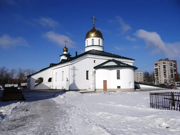 Belfry Holy Trinity Cathedral Kolpino Petersburg Russia Date Capturing March — Stock Photo, Image