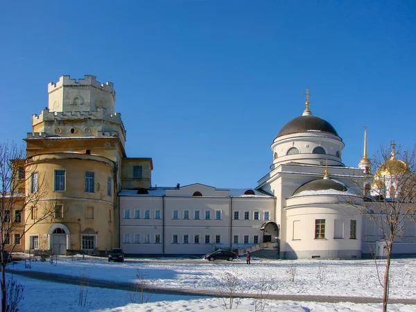 Monasterio Novo Tikhvin Ekaterinburg Rusia Fecha Filmación Febrero 2012 — Foto de Stock