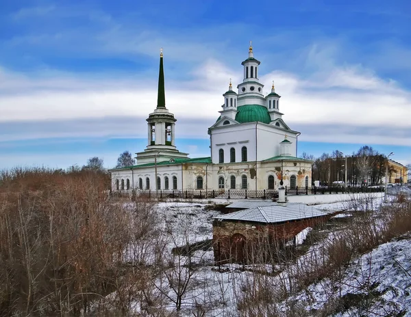 Katedrála Nejsvatější Trojice Alapaevsk Oblast Sverdlovsk Datum Natočení Dubna 2013 — Stock fotografie