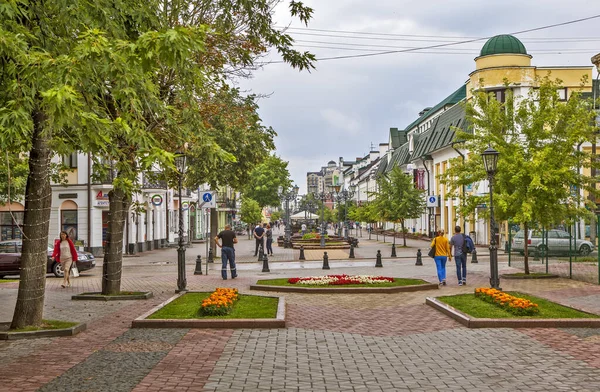 Sovetskaya Yaya Sokağı Brest Belarus Çekim Tarihi Temmuz 2018 — Stok fotoğraf