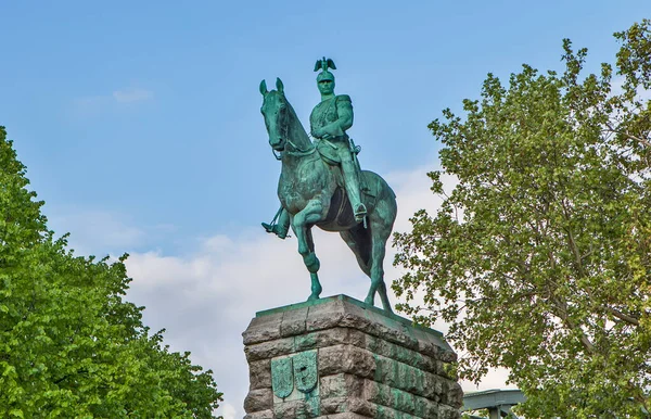 Kayzer Wilhelm II 'nin Binicilik Anıtı. Koln. Almanya (2018)