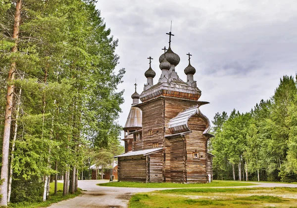 Старая Деревянная Церковь Маленькие Корейцы Архангельская Область Россия — стоковое фото