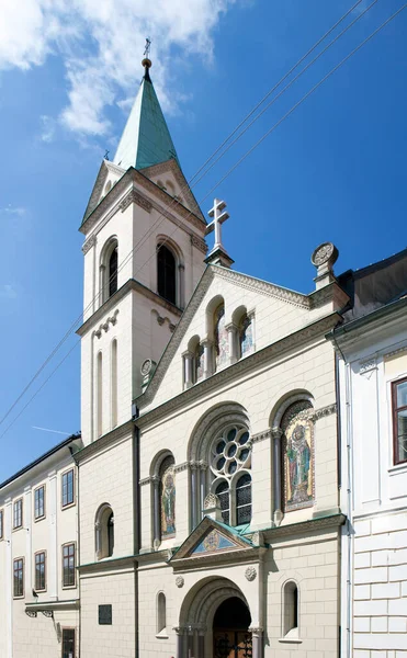 Rua Chirilometodskaya Catedral Dos Santos Cirilo Metódio Zagreb Croácia — Fotografia de Stock