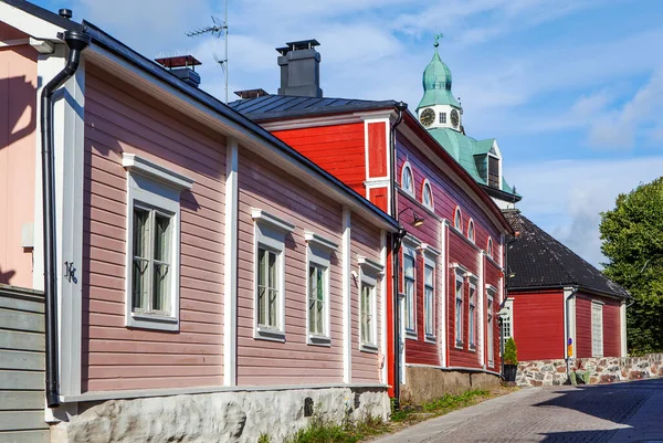 Old Streets Porvoo Finland Date Filming September 2017 — Stock Photo, Image