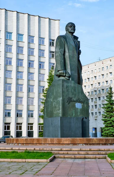 Arkhangelsk Ryssland Augusti 2017 Foto Lenins Monument — Stockfoto