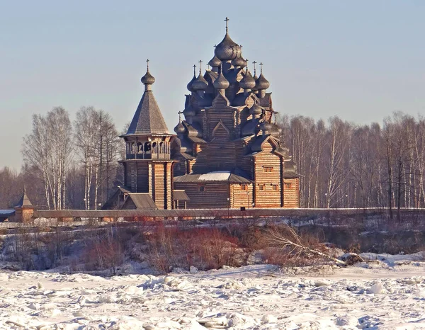Intercessionskyrkan Den Heligaste Theotokos Förbön Leningradregionen Datum För Upptagande Mars — Stockfoto