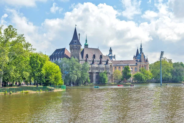 Vaidahunyad Castle Budapest Hungary Date Shooting April 2019 — Fotografia de Stock