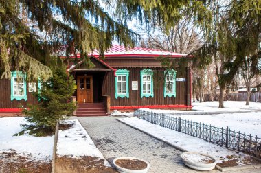 TALITSA, RUSSIA - 18 Mart 2020: İzci Müzesi Fotoğrafı Nikolai Kuznetsov.