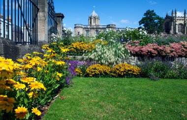 OXFORD, GREAT BRITAIN - 18 Ağustos 2019: Fotoğraf: Christ Church College Park