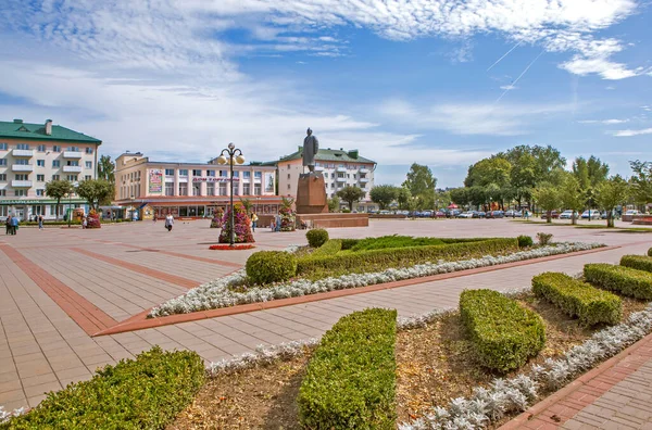 Orsha Belarus Ağustos 2019 Lenin Meydanı Fotoğrafı — Stok fotoğraf