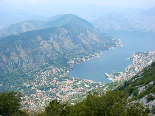 Die Malerische Bucht Von Boka Kotorska Kotor Montenegro — Stockfoto