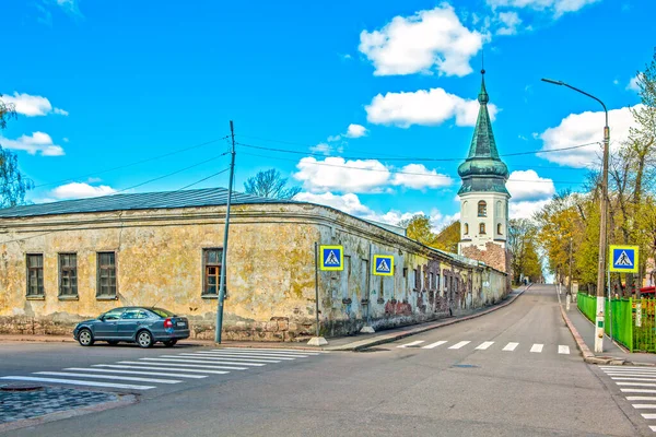 Vyborg Russia May 2020 Photo Town Hall Tower — 스톡 사진